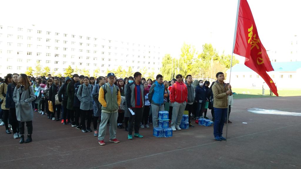 2015级新生运动会开幕式现场